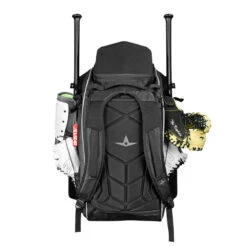 All-Star MVP Dual Hybrid Catcher's Baseball/Softball Backpack Bag -Baseball Equipment Store all star bbcbp blk 004 75772.1675197692