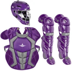 All-Star System7 Axis NOCSAE Youth Baseball Catcher's Package -Baseball Equipment Store all star ckcc1216s7xc pur 56103.1679286490