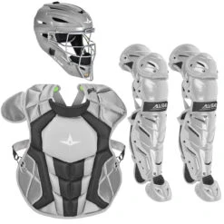 All-Star System7 Axis NOCSAE Youth Baseball Catcher's Package -Baseball Equipment Store all star ckcc1216s7xc sil 84670.1679286491