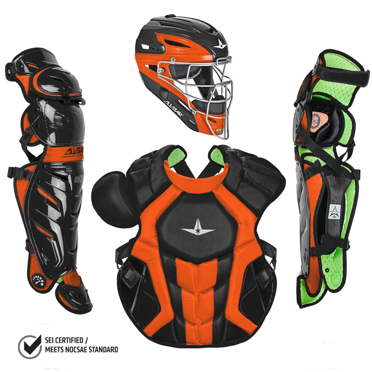 All-Star System7 Axis NOCSAE Adult Baseball Catcher's Package 8 All-Star System7 Axis NOCSAE Adult Baseball Catcher's Package - Image 8