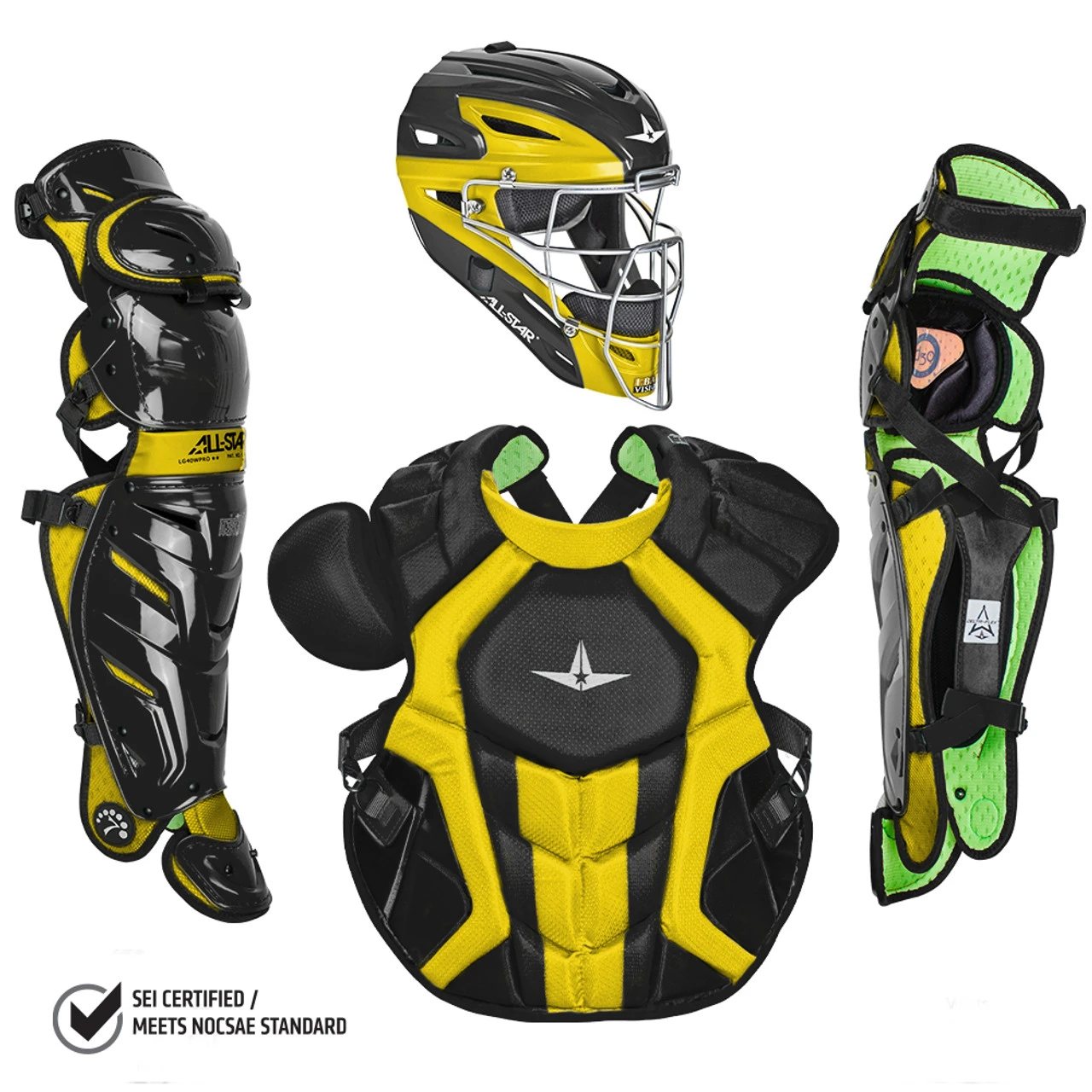 All-Star System7 Axis NOCSAE Adult Baseball Catcher's Package 9 All-Star System7 Axis NOCSAE Adult Baseball Catcher's Package - Image 9