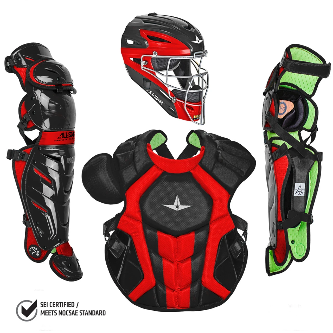 All-Star System7 Axis NOCSAE Adult Baseball Catcher's Package 10 All-Star System7 Axis NOCSAE Adult Baseball Catcher's Package - Image 10