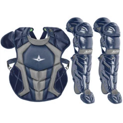 All-Star System7 Axis NOCSAE Intermediate Baseball Catcher's Gear Set -Baseball Equipment Store all star s7ancplgi nvy 64156.1674473304