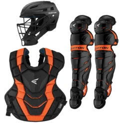 Easton Elite X Adult Baseball Catcher's Set -Baseball Equipment Store easton elitexset blkorg 19738.1679330148
