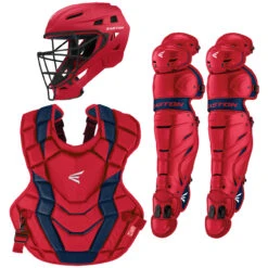 Easton Elite X Adult Baseball Catcher's Package -Baseball Equipment Store easton elitexset rednvy 27039.1668444303