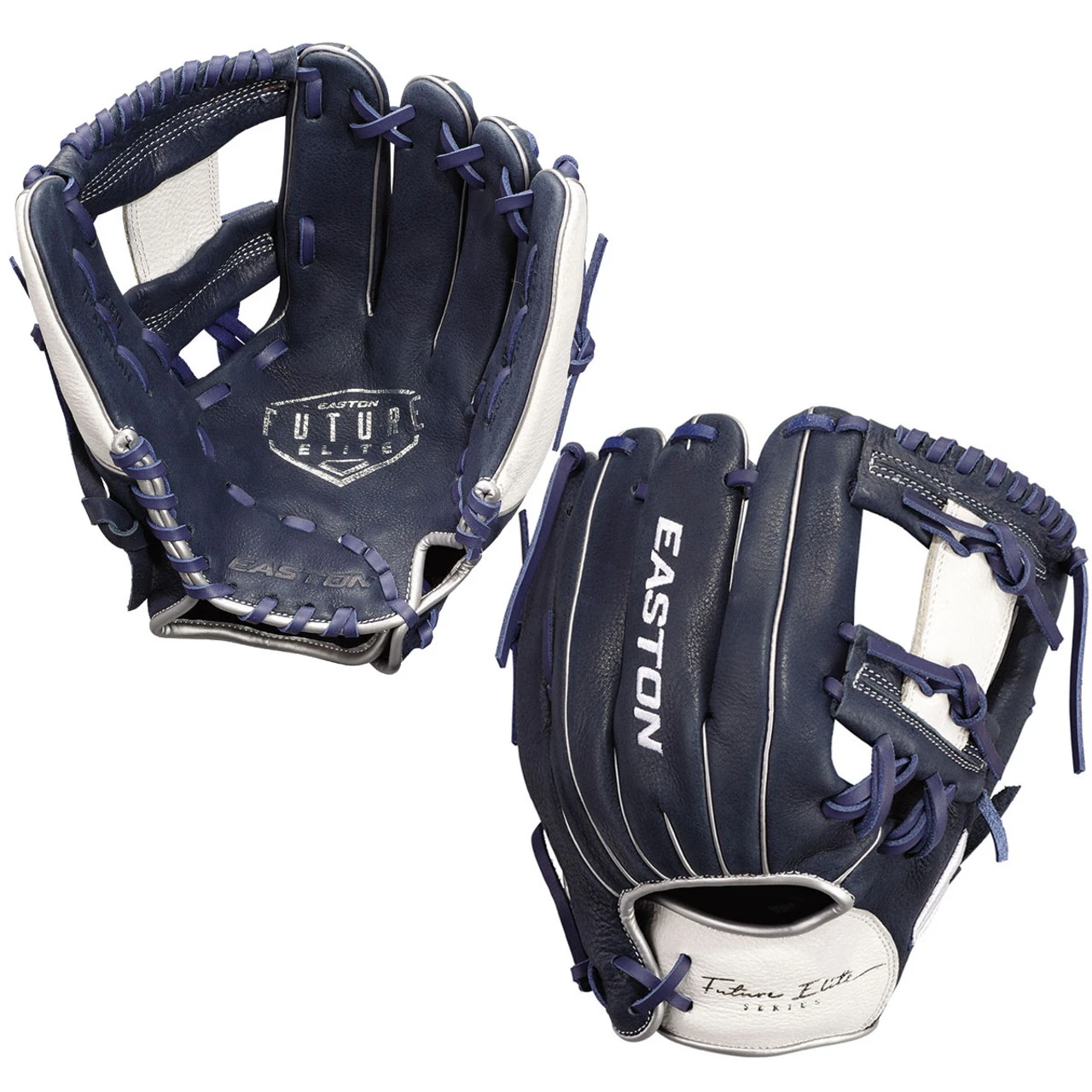 Easton Future Elite 11 Inch FE11 Youth Baseball Glove - Navy/White 1 Easton Future Elite 11 Inch FE11 Youth Baseball Glove - Navy/White