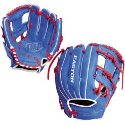 Easton Future Elite 11 Inch FE11 Youth Baseball Glove - Royal/Red