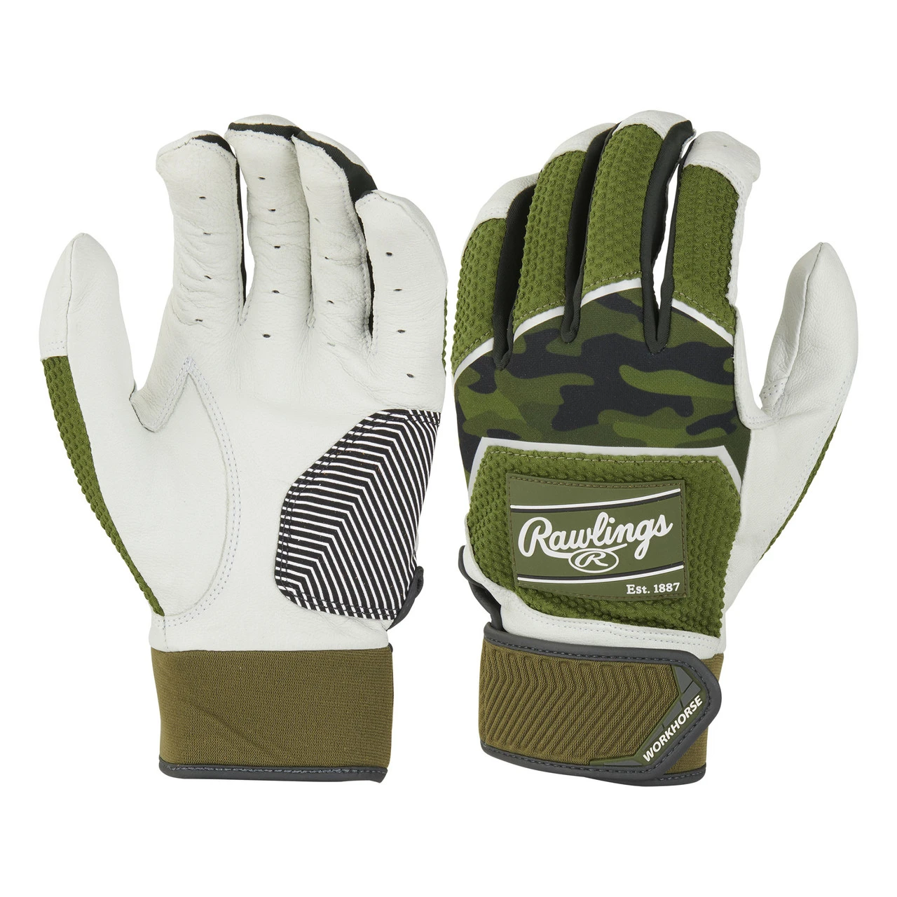 Rawlings Adult Workhorse Baseball/Softball Batting Gloves 7 Rawlings Adult Workhorse Baseball/Softball Batting Gloves - Image 7