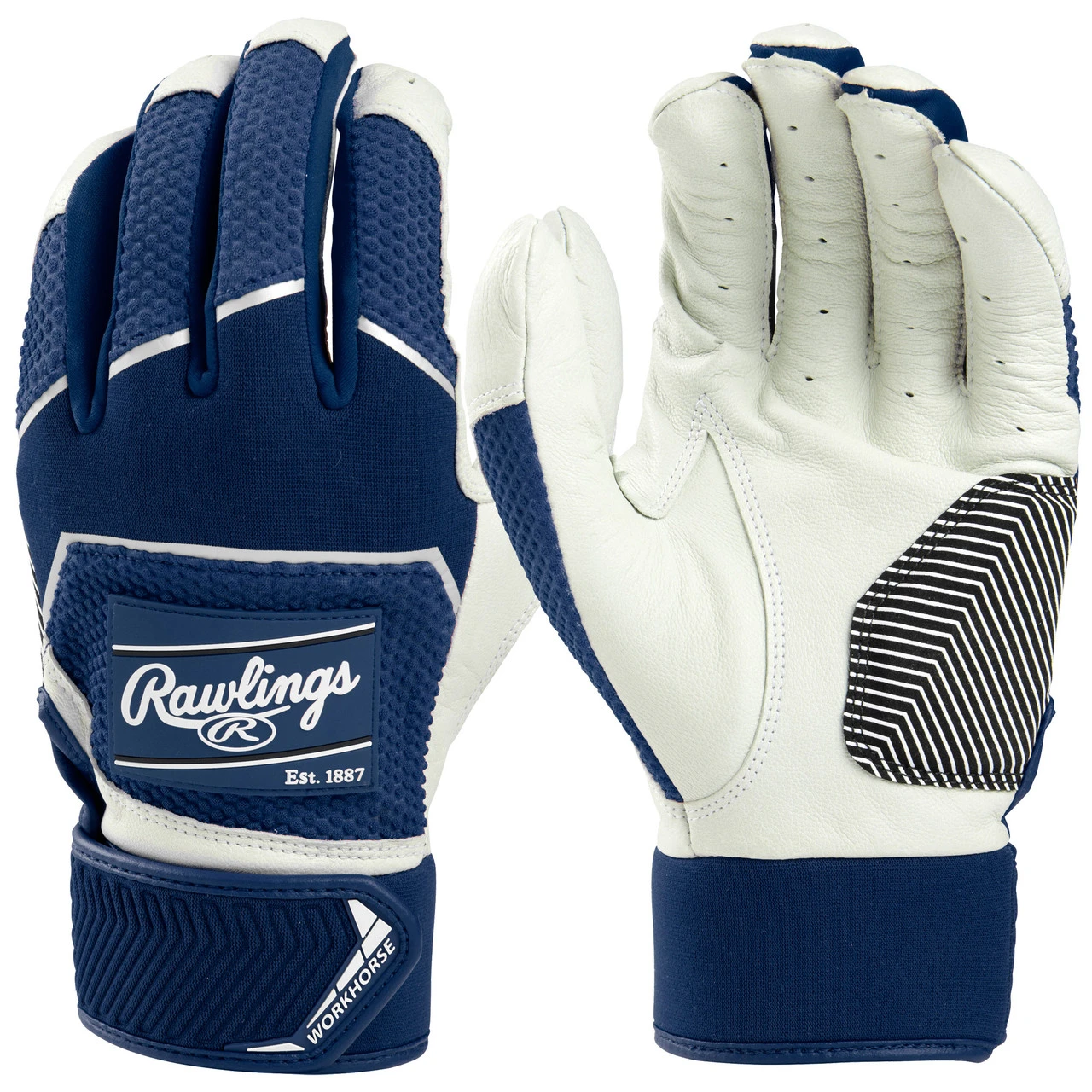 Rawlings Adult Workhorse Baseball/Softball Batting Gloves 3 Rawlings Adult Workhorse Baseball/Softball Batting Gloves - Image 3