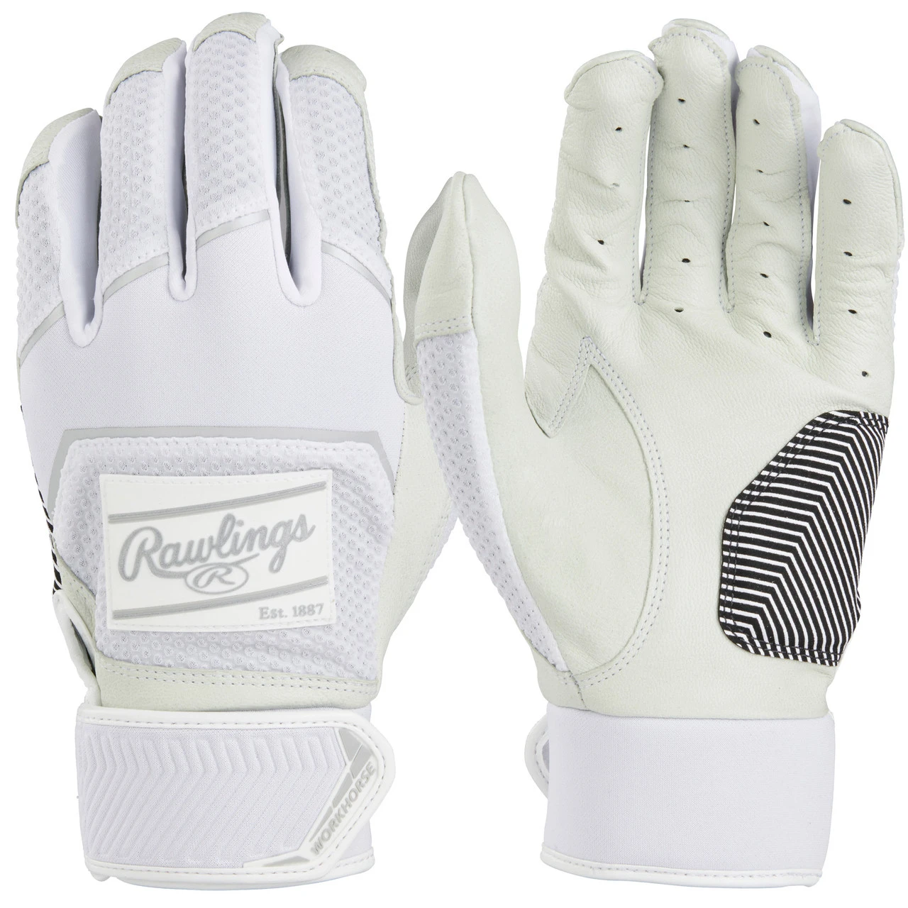 Rawlings Adult Workhorse Baseball/Softball Batting Gloves 1 Rawlings Adult Workhorse Baseball/Softball Batting Gloves