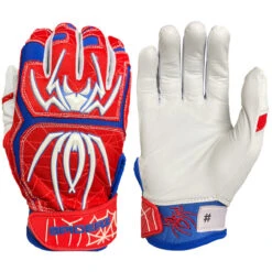 Spiderz 2022 Endite Adult Baseball/Softball Batting Gloves -Baseball Equipment Store spiderz endite 2022 nvyredwht 80698.1679445974