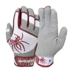 Spiderz PRO Adult Baseball/Softball Batting Gloves -Baseball Equipment Store spiderz pro21 blkgry 11016.1679475062