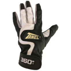 Tanel 360 Pebble Grain Baseball/Softball Batting Gloves -Baseball Equipment Store tanel pebblegrain blkrd 36874.1674820966