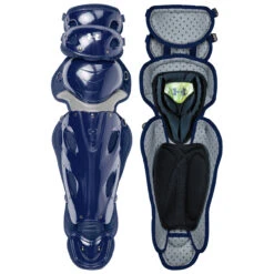 Under Armour UA Pro 4 Adult 16.5 Inch Baseball Catcher's Leg Guards -Baseball Equipment Store ua ualg4 ap nvy 68976.1678098105