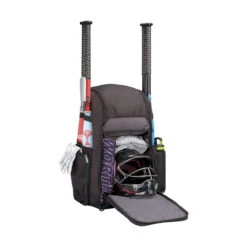 Worth Pro Baseball/Softball Backpack Bag -Baseball Equipment Store wba004 bk 3 39371.1678561873
