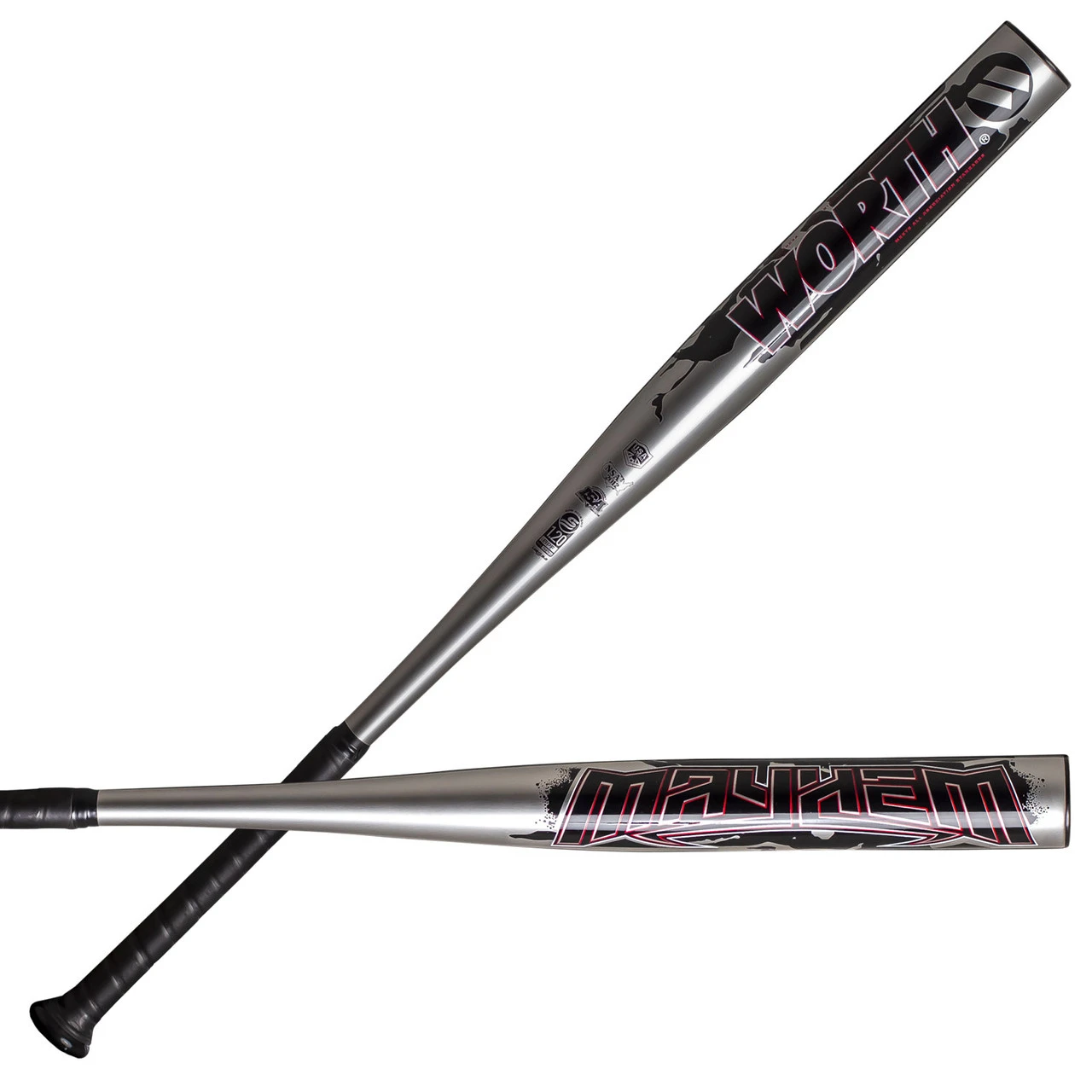 Worth 2023 Mayhem Balanced All-Association WMHC3A Slowpitch Softball Bat 1 Worth 2023 Mayhem Balanced All-Association WMHC3A Slowpitch Softball Bat
