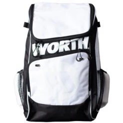 Worth WORBAG-BP Baseball/Softball Backpack Bag -Baseball Equipment Store worth worbag bp wht 01 51540.1672444749