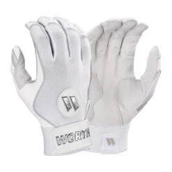 Worth Pro Series Adult Slowpitch Softball Batting Gloves -Baseball Equipment Store wpsp w 88 worth pro sp wh 1 01 90725.1675545772